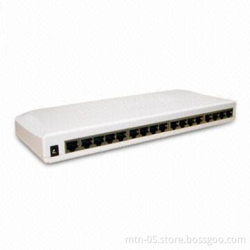 Desktop and Rack Mount Switch, Supports 3.2GHz Back Plane Bandwidth with LED Indicator